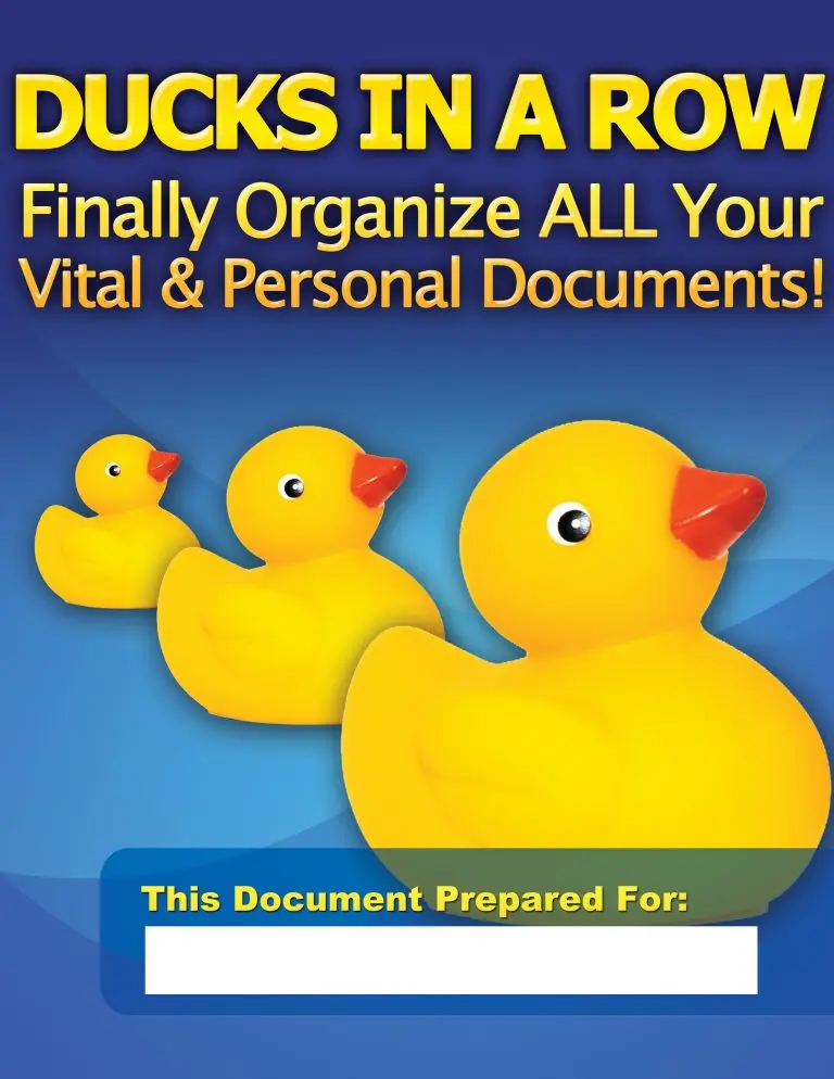 Vital & Personal Document Binder